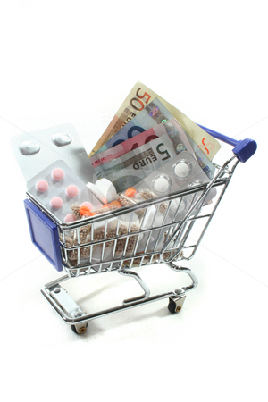 To use this stock image in your creative project, please select the size you need over to the right and click the "Add to Cart" button.
Your downloaded image will come with the Cutcaster watermark removed so don’t worry about the watermark you see on this page. Shopping Cart with pills and money stock photo, Shopping Cart with tablets and euro notes by Marén Wischnewski