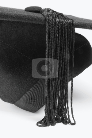 Mortarboard Mortarboard stock photo, Close Up of Mortarboard on Seamless White Background by Lai Leng Yiap