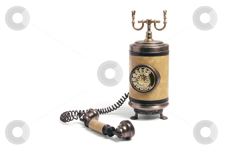 To use this stock image in your creative project, please select the size you need over to the right and click the "Add to Cart" button.
Your downloaded image will come with the Cutcaster watermark removed so don’t worry about the watermark you see on this page. Vintage Phone stock photo, Vintage Phone on Isolated White Background by Lai Leng Yiap