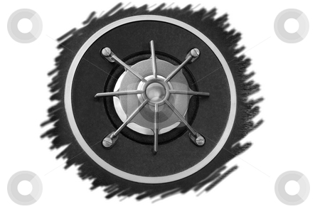 To use this stock image in your creative project, please select the size you need over to the right and click the "Add to Cart" button.
Your downloaded image will come with the Cutcaster watermark removed so don’t worry about the watermark you see on this page. Speaker stock photo, At centre the big speaker of new audio system by Pavel Vorobyov