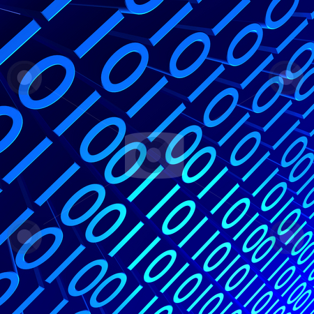 To use this stock image in your creative project, please select the size you need over to the right and click the "Add to Cart" button.
Your downloaded image will come with the Cutcaster watermark removed so don’t worry about the watermark you see on this page. Blue Binary stock photo, 3D background image of blue binary digits. by Nelson Marques