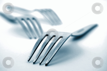Fork in the kitchen Fork in the kitchen stock photo, Abstract fork background as a food concept by Gunnar Pippel
