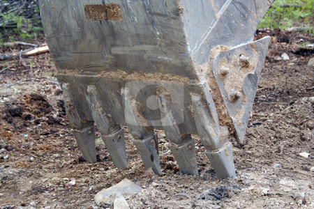 Backhoe bucket Backhoe bucket stock photo, An image of a backhoe bucket by Jim Mills