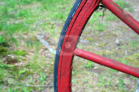 Red Wagon Wheel Red Wagon Wheel stock photo, An iamge of a Red Wagon Wheel by Jim Mills