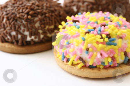 To use this stock image in your creative project, please select the size you need over to the right and click the "Add to Cart" button.
Your downloaded image will come with the Cutcaster watermark removed so don’t worry about the watermark you see on this page. Colorful Marshmallow Cookies stock photo, Macro shot of colorful marshmallow cookies with sprinkles on top by Claudiu Badea