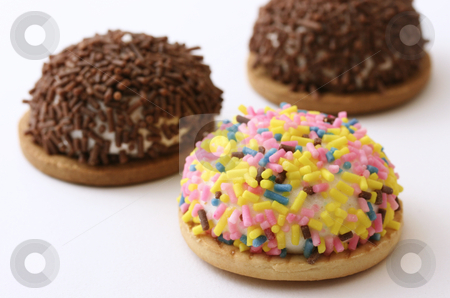 Colorful Marshmallow Cookies Colorful Marshmallow Cookies stock photo, Macro shot of colorful marshmallow cookies with sprinkles on top by Claudiu Badea