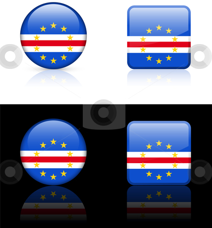 Cape Verde Flag Buttons on White and Black Background Cape Verde Flag Buttons on White and Black Background stock vector clipart, Cape Verde Flag Buttons on White and Black Background Original Vector Illustration AI8 Compatible by L Belomlinsky