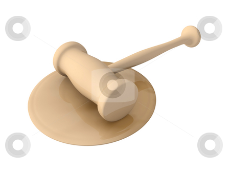 Auction Hammer Auction Hammer stock photo, 3D rendered Illustration. Isolated on white. An Auction or Court Hammer. by Michael Osterrieder