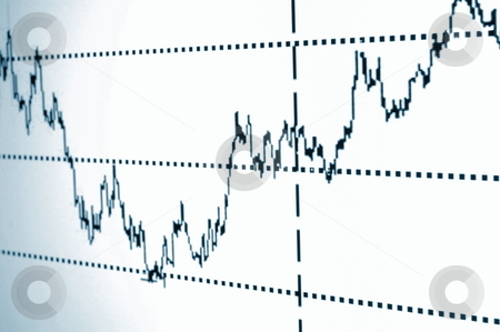 Stock chart Stock chart stock photo, Financial graph or stock chart on screen of a display by Gunnar Pippel