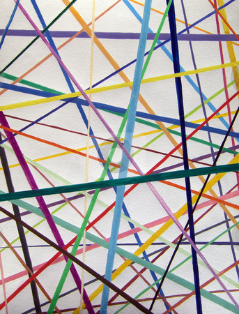 To use this stock image in your creative project, please select the size you need over to the right and click the "Add to Cart" button.
Your downloaded image will come with the Cutcaster watermark removed so don’t worry about the watermark you see on this page. Color lines variety background watercolor painting stock photo, Straight but colorful lines are placed overlapping each other like pick up sticks all over the place in a variety of directions. Can go along with computer links, paths, connections, world wide web, and other relationships. Makes a great background and accent. by Lee Serenethos