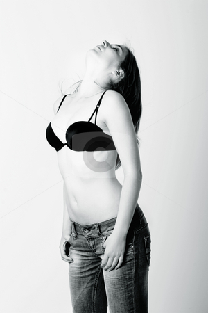 Fashion portrait Fashion portrait stock photo, Glamour Portrait of a beautiful young woman by ikostudio