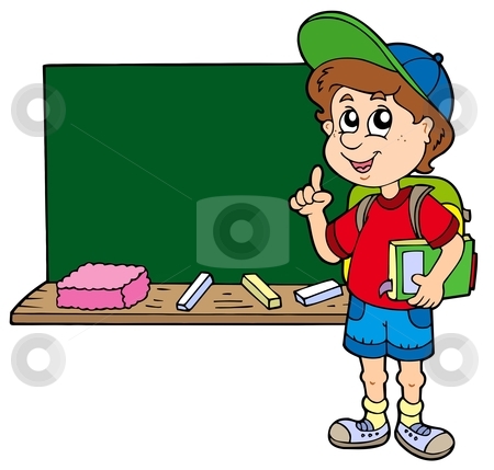 Advising school boy with blackboard Advising school boy with blackboard stock vector clipart, Advising school boy with blackboard - vector illustration. by Klara Viskova