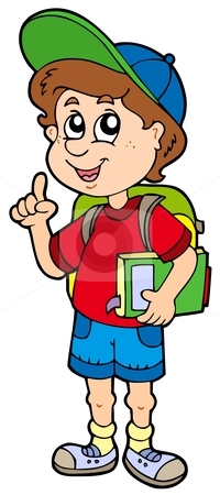 Advising school boy Advising school boy stock vector clipart, Advising school boy - vector illustration. by Klara Viskova
