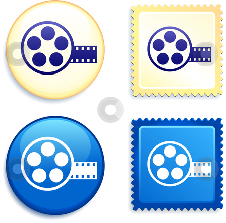 To use this stock image in your creative project, please select the size you need over to the right and click the "Add to Cart" button.
Your downloaded image will come with the Cutcaster watermark removed so don’t worry about the watermark you see on this page. Film Reel on Stamp and Button stock vector clipart, Film Reel on Stamp and Button Original Vector Illustration Buttons Collection by L Belomlinsky