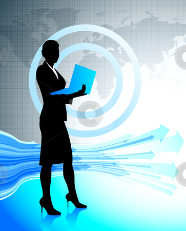 Business Woman Outline