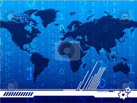 Global digital background Global digital background stock vector clipart, by L Belomlinsky