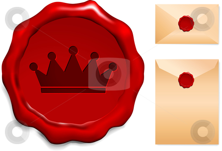 To use this stock image in your creative project, please select the size you need over to the right and click the "Add to Cart" button.
Your downloaded image will come with the Cutcaster watermark removed so don’t worry about the watermark you see on this page. Crown on Wax Seal stock vector clipart, Crown on Wax Seal Origianl Vector Illustration Wax Seal Letter Stamp Ideal for Old Style Concept by L Belomlinsky