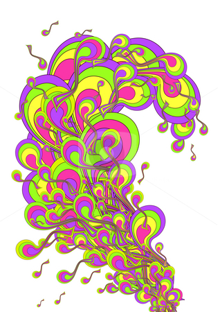 Music symbol Music symbol stock photo, Drawing of beautiful music symbol,used as background by Su Li