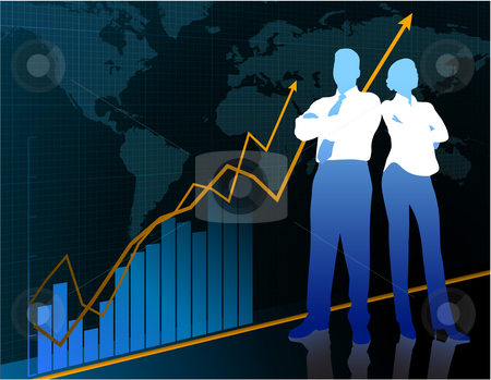 To use this stock image in your creative project, please select the size you need over to the right and click the "Add to Cart" button.
Your downloaded image will come with the Cutcaster watermark removed so don’t worry about the watermark you see on this page. Business team background with world map stock vector clipart, by L Belomlinsky