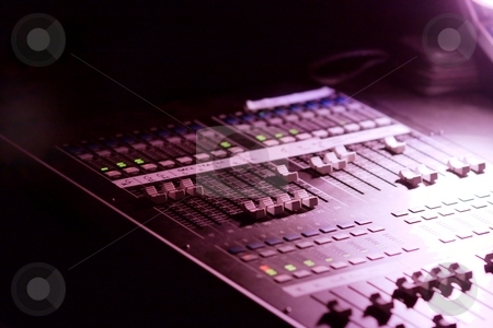 To use this stock image in your creative project, please select the size you need over to the right and click the "Add to Cart" button.
Your downloaded image will come with the Cutcaster watermark removed so don’t worry about the watermark you see on this page. Mixer stock photo, Soundboard mixer at a concert in the dark by P?