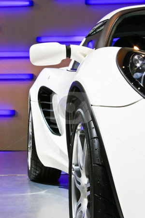White sport car White sport car stock photo, White sport car in auto show by Korn Siricharoensataporn