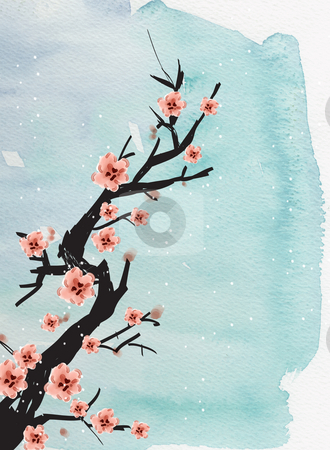 To use this stock image in your creative project, please select the size you need over to the right and click the "Add to Cart" button.
Your downloaded image will come with the Cutcaster watermark removed so don’t worry about the watermark you see on this page. Chinese painting of plum stock photo, Chinese painting of plum on the blue background by Su Li