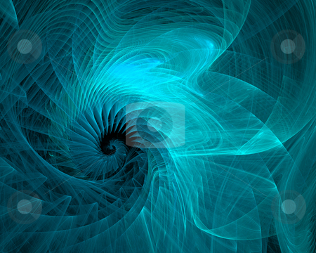 Abstract aquamarine spiral Abstract aquamarine spiral stock photo, Abstract aquamarine spiral on black background by Igor Nazarenko