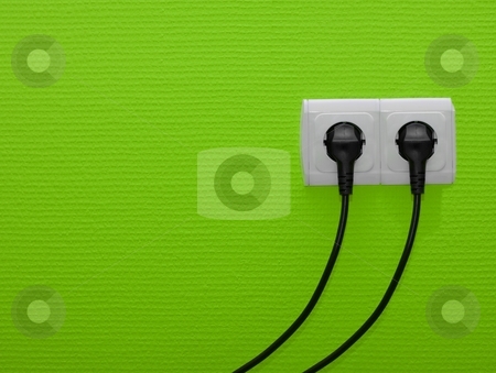 To use this stock image in your creative project, please select the size you need over to the right and click the "Add to Cart" button.
Your downloaded image will come with the Cutcaster watermark removed so don’t worry about the watermark you see on this page. Socket stock photo, Electric outlets on green wall by P?