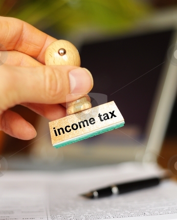 To use this stock image in your creative project, please select the size you need over to the right and click the "Add to Cart" button.
Your downloaded image will come with the Cutcaster watermark removed so don’t worry about the watermark you see on this page. Income tax stock photo, Income tax concept with stamp in office showing bureaucracy by Gunnar Pippel