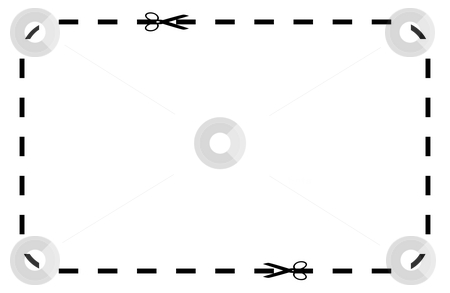 Blank coupon or voucher Blank coupon or voucher stock photo, Silhouetted black voucher or coupon isolated on white background with copy space. by Martin Crowdy