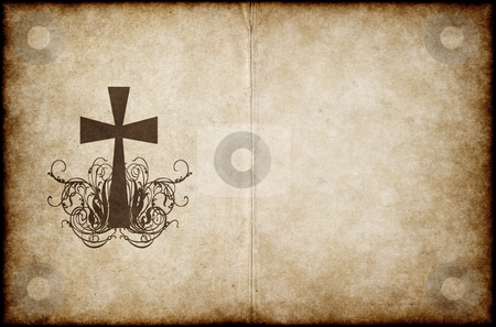 To use this stock image in your creative project, please select the size you need over to the right and click the "Add to Cart" button.
Your downloaded image will come with the Cutcaster watermark removed so don’t worry about the watermark you see on this page. Cross on old parchment stock vector clipart, Cross on old worn and grungy parchment paper by Phil Morley