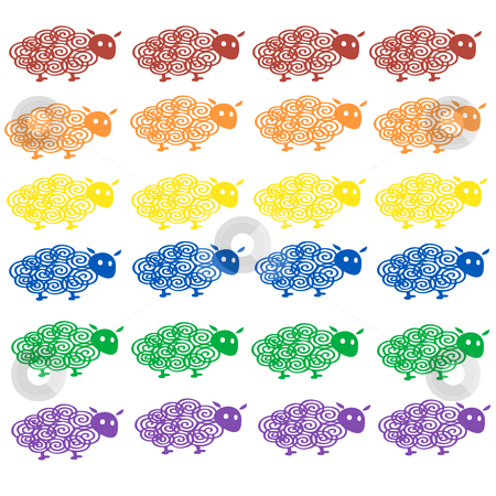 To use this stock image in your creative project, please select the size you need over to the right and click the "Add to Cart" button.
Your downloaded image will come with the Cutcaster watermark removed so don’t worry about the watermark you see on this page. Colorful Sheep stock photo, Colorful sheep makes for great fabric or background by CHERYL LAFOND