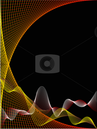 To use this stock image in your creative project, please select the size you need over to the right and click the "Add to Cart" button.
Your downloaded image will come with the Cutcaster watermark removed so don’t worry about the watermark you see on this page. A red and yellow wave and spider web design on a black backgroun stock vector clipart, A red and yellow wave and spider web design on a black background by Mike Price