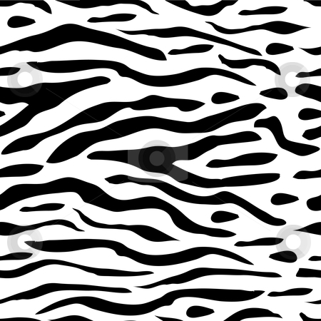 A fully tileble seamless zebra print design stock vector clipart