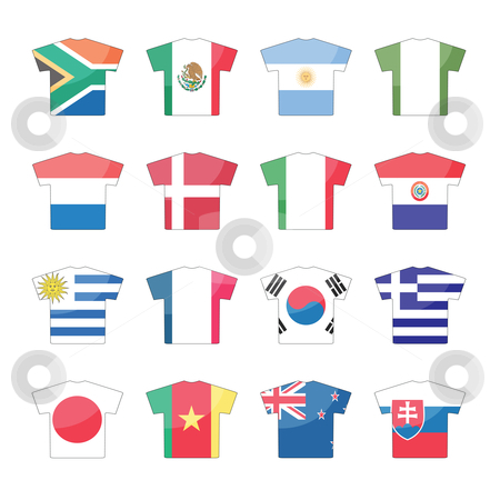 To use this stock image in your creative project, please select the size you need over to the right and click the "Add to Cart" button.
Your downloaded image will come with the Cutcaster watermark removed so don’t worry about the watermark you see on this page. Countries flags icons - set 1 of 2 stock vector clipart, Total 32 countries flags icons in jersey design, for international games. set1 of 2. by Mtkang