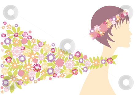 To use this stock image in your creative project, please select the size you need over to the right and click the "Add to Cart" button.
Your downloaded image will come with the Cutcaster watermark removed so don’t worry about the watermark you see on this page. Spring woman stock vector clipart, Spring girl with flowers, vector background by Beata Kraus