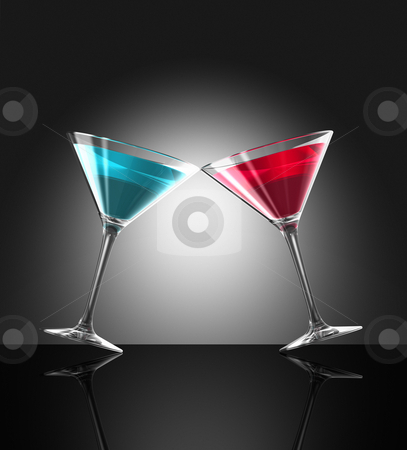 To use this stock image in your creative project, please select the size you need over to the right and click the "Add to Cart" button.
Your downloaded image will come with the Cutcaster watermark removed so don’t worry about the watermark you see on this page. Red and blue cocktail glasses stock photo, Two transparent blue and red cocktail glasses reflecting on bar surface. three dimensional illustration by Laurent Davoust
