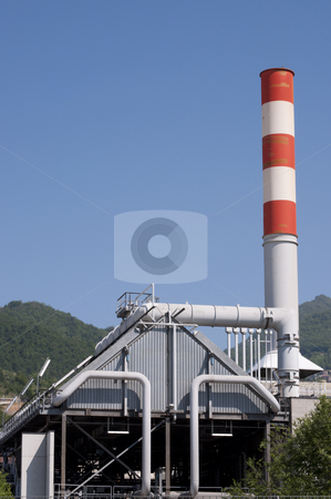 To use this stock image in your creative project, please select the size you need over to the right and click the "Add to Cart" button.
Your downloaded image will come with the Cutcaster watermark removed so don’t worry about the watermark you see on this page. Industrial Electrical Power station stock photo, Industrial Electrical Power station,chimney red and white by Alberto Rigamonti