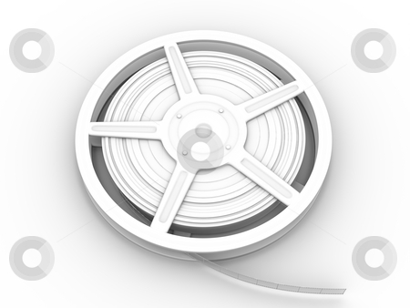 To use this stock image in your creative project, please select the size you need over to the right and click the "Add to Cart" button.
Your downloaded image will come with the Cutcaster watermark removed so don’t worry about the watermark you see on this page. Film Reel stock photo, 3D rendered Illustration. Isolated on white. by Michael Osterrieder
