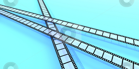 Film Strips Film Strips stock photo, 3D Illustration. by Michael Osterrieder