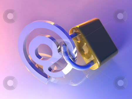 Secure Email Secure Email stock photo, 3d rendered Illustration. Locked email. by Michael Osterrieder
