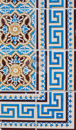 Portuguese glazed tiles 216 Portuguese glazed tiles 216 stock photo, Detail of Portuguese glazed tiles. by Homydesign