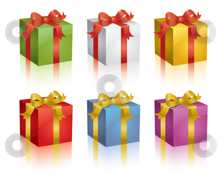 To use this stock image in your creative project, please select the size you need over to the right and click the "Add to Cart" button.
Your downloaded image will come with the Cutcaster watermark removed so don’t worry about the watermark you see on this page. Colorful presents stock vector clipart, Set of colorful shiny vector gift boxes. by Claudiu Badea