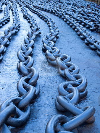 To use this stock image in your creative project, please select the size you need over to the right and click the "Add to Cart" button.
Your downloaded image will come with the Cutcaster watermark removed so don’t worry about the watermark you see on this page. Blue chains stock photo, Naturally blue toned ships chains on the dock. by Sinisa Botas