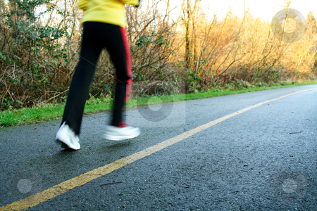Afternoon run Afternoon run stock photo, A woman exercising and running in the afternoon by Suprijono Suharjoto