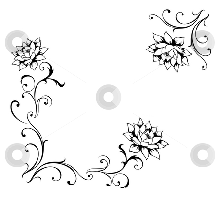 Flower pattern stock photo