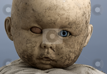 To use this stock image in your creative project, please select the size you need over to the right and click the "Add to Cart" button.
Your downloaded image will come with the Cutcaster watermark removed so don’t worry about the watermark you see on this page. Baby dool stock photo, Close-up of baby doll with only on eye opened by ikostudio