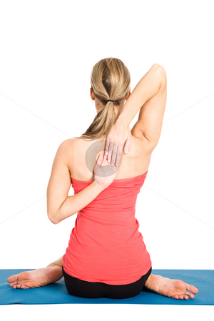Yoga woman Yoga woman stock photo, A shot of a caucasian woman practicing yoga by Suprijono Suharjoto