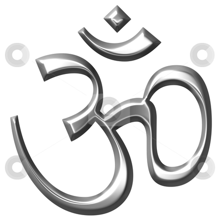 3D Silver Hinduism Symbol 3D Silver Hinduism Symbol stock photo, 3d silver Hinduism symbol isolated in white by Georgios Kollidas
