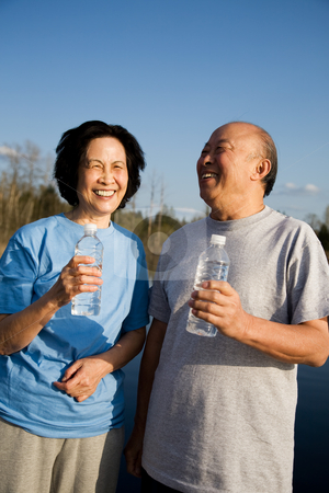 To use this stock image in your creative project, please select the size you need over to the right and click the "Add to Cart" button.
Your downloaded image will come with the Cutcaster watermark removed so don’t worry about the watermark you see on this page. Fun senior asian couple stock photo, A shot of a senior asian couple having fun outdoor by Suprijono Suharjoto